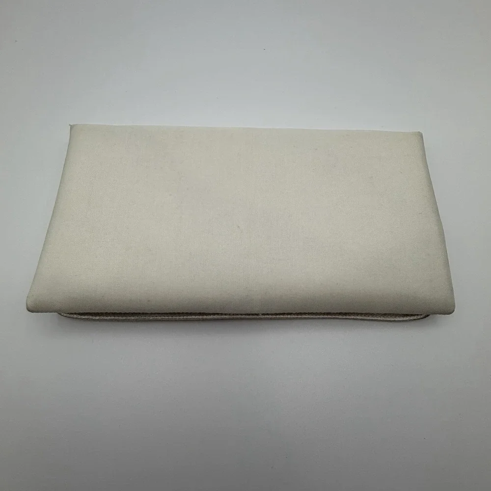 Shiraleah Chicago Reiki Clutch Ivory Embroidered Metallic Foldover Bag NWT‎